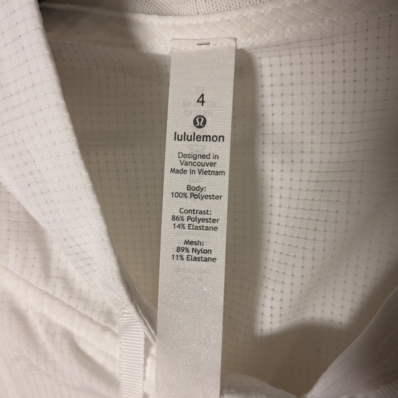 Lululemon Pack Light 1/2 Zip Pullover White Size 4 - Picture 4 of 11